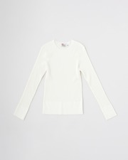 RIB CREW NECK PULLOVER 詳細画像 オフホワイト 1