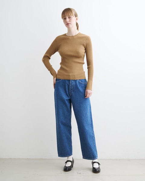 RIB CREW NECK PULLOVER