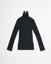 RIB TURTLE NECK PULLOVER 詳細画像 ブラック 11