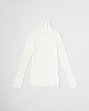 RIB TURTLE NECK PULLOVER 詳細画像 オフホワイト 11