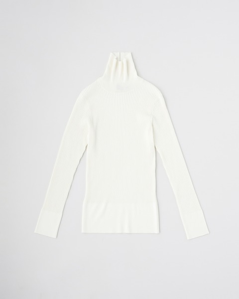 RIB TURTLE NECK PULLOVER