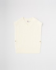 FISHERMAN V NECK PULLOVER 詳細画像 アイボリー 1