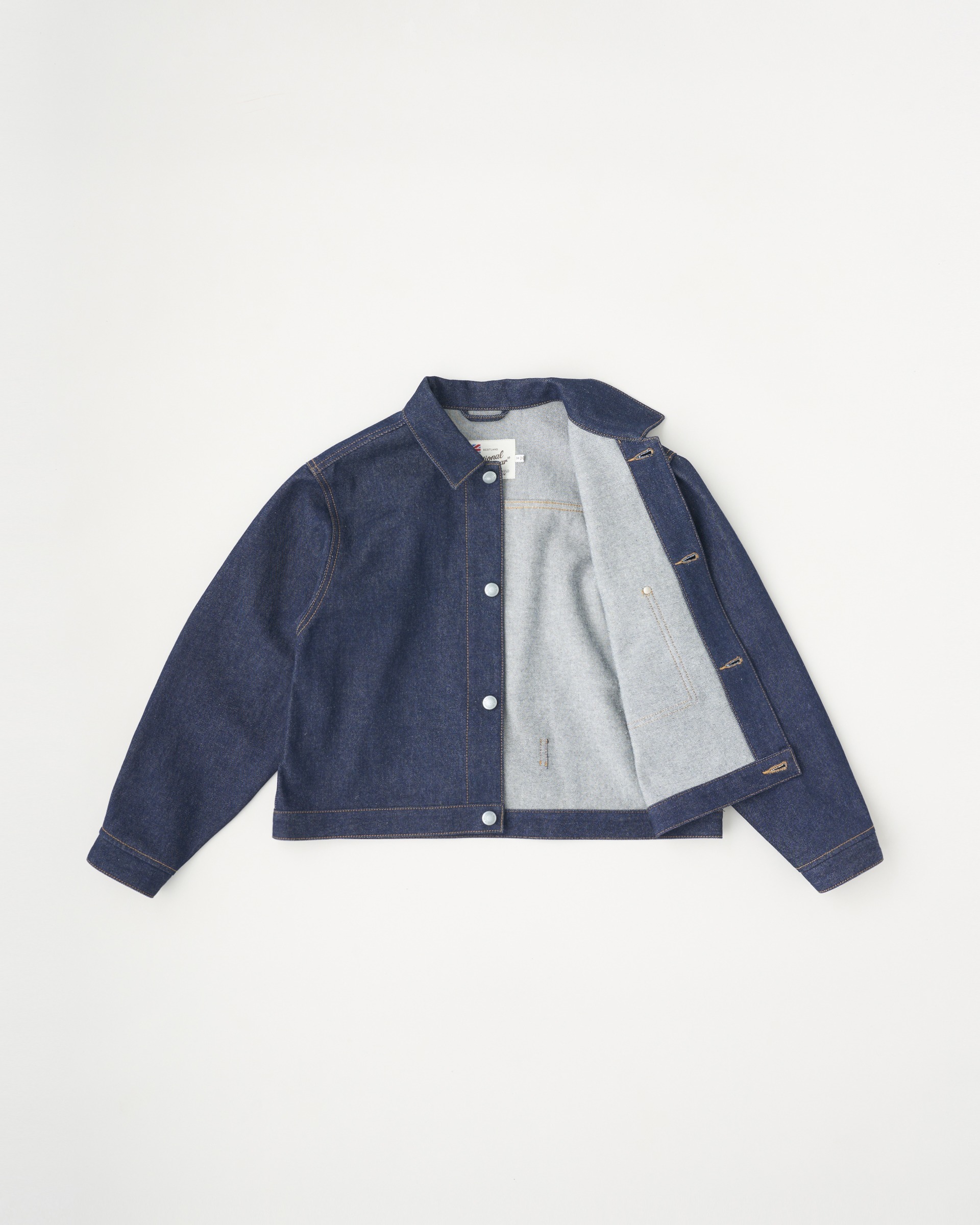 ERITH エリス｜インディゴ×金茶ステッチ｜ウィメンズ｜アウター  