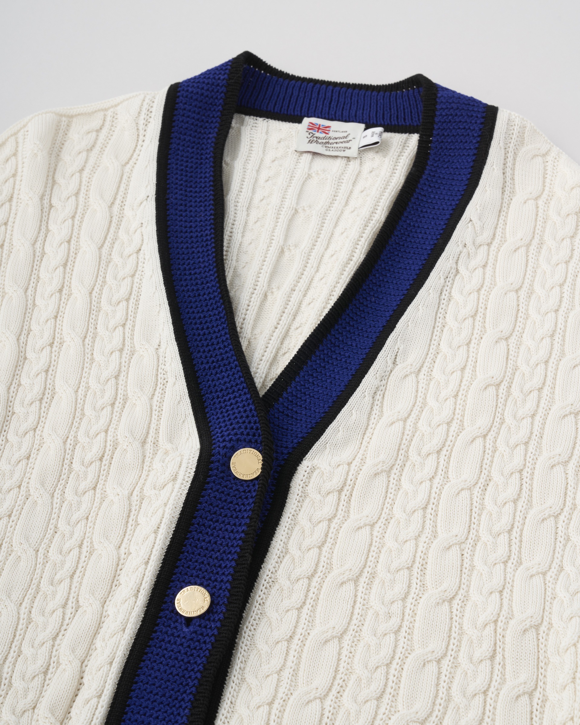 ESHER イッシャー｜オフホワイト×ブルー×ブラック｜ウィメンズ｜ニット  