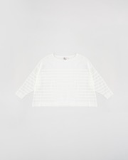 LYNE KNIT SHEER 詳細画像 ホワイト×ホワイト 1