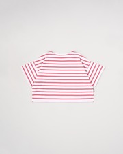 LYNE SHORT SLEEVE 詳細画像 ホワイト×コーラル シロップ 1