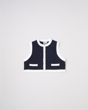 ARKLEY VEST KNIT 詳細画像 ネイビー×オフホワイト 11