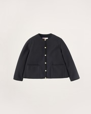 ARKLEY A-LINE WOOL JERSEY 詳細画像 ブラック 1