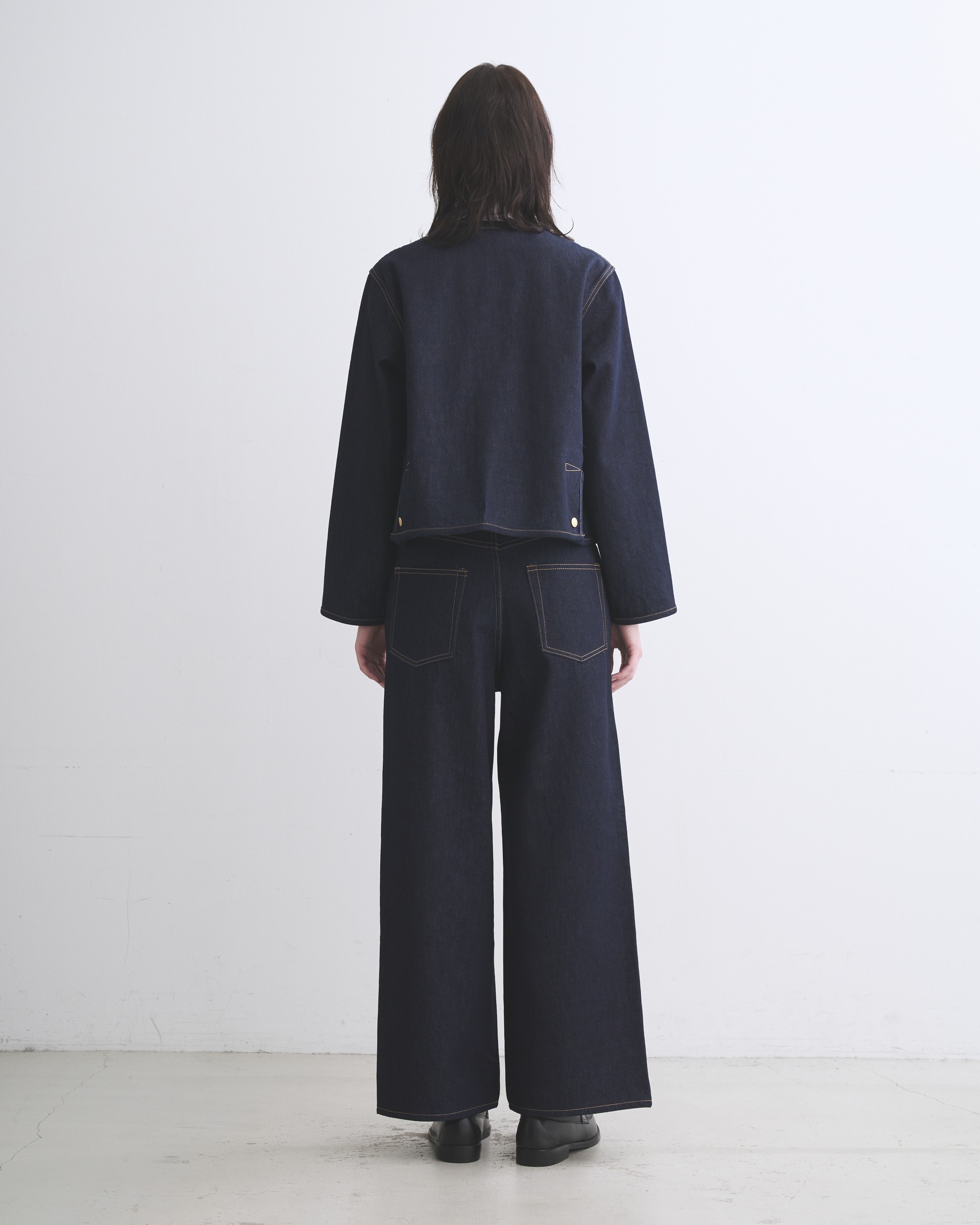 ARKLEY A-LINE DENIM アークリー Aライン デニム｜インディゴ（金茶