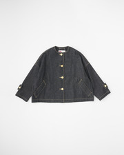 MALTON NO COLLAR SHORT DENIM