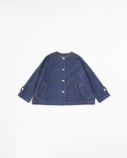 MALTON NO COLLAR SHORT DENIM