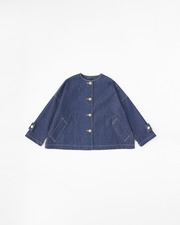 MALTON NO COLLAR SHORT DENIM 詳細画像 インディゴワンウォッシュ 1