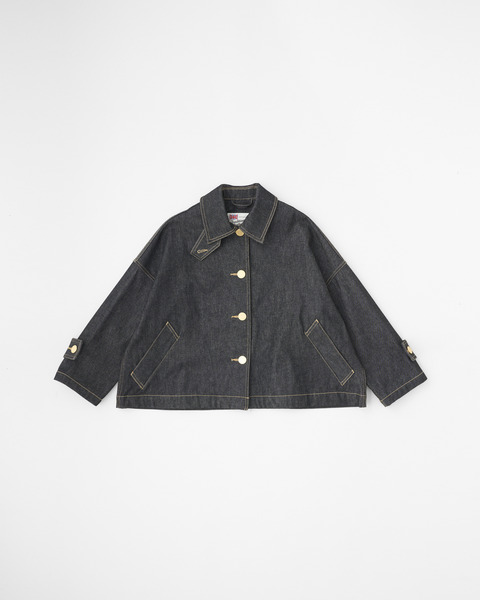 MALTON BUTTON THROUGH SHORT DENIM