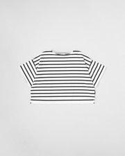 LYNE SHORT SLEEVE 詳細画像 ホワイト&times;ブラック 11