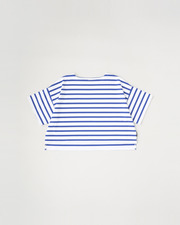 LYNE SHORT SLEEVE 詳細画像 ホワイト&times;ブルー 11