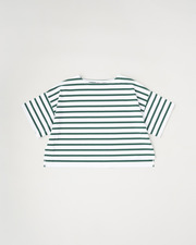 LYNE SHORT SLEEVE 詳細画像 ホワイト&times;グリーン 11