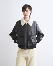 MARSHFIELD ECO MOUTON 詳細画像 ブラック&times;アイボリー 1