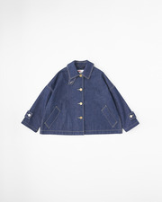 MALTON BUTTON THROUGH SHORT DENIM
