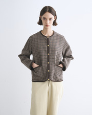 ARKLEY A-LINE  詳細画像 ベージュ ガンクラブ チェック&times;ネイビー 1