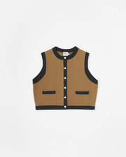 ARKLEY VEST KNIT 詳細画像 キャメル&times;ブラック 1