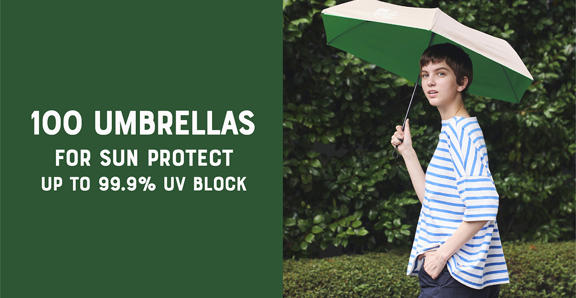 100UMBRELLAS FOR SUN PROTECT 軽量タイプの日傘をご紹介 Traditional