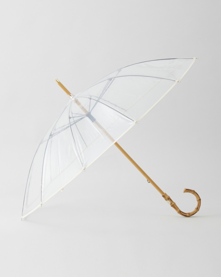 CLEAR UMBRELLA BAMBOO