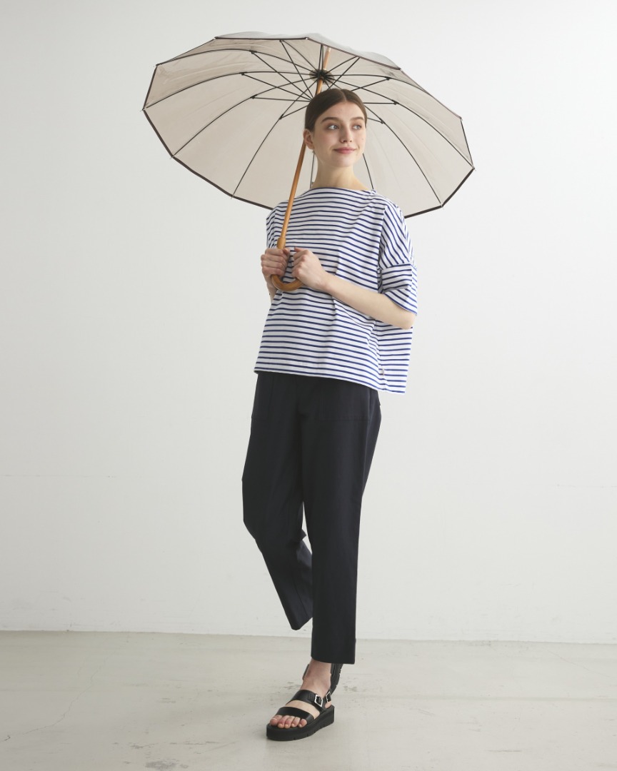 CLEAR UMBRELLA BAMBOO