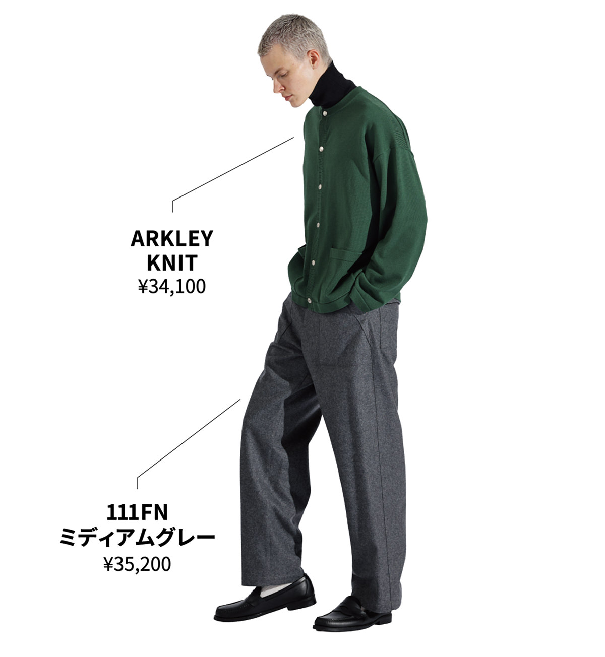 ARKLEY KNIT / 111FN ミディアムグレー
