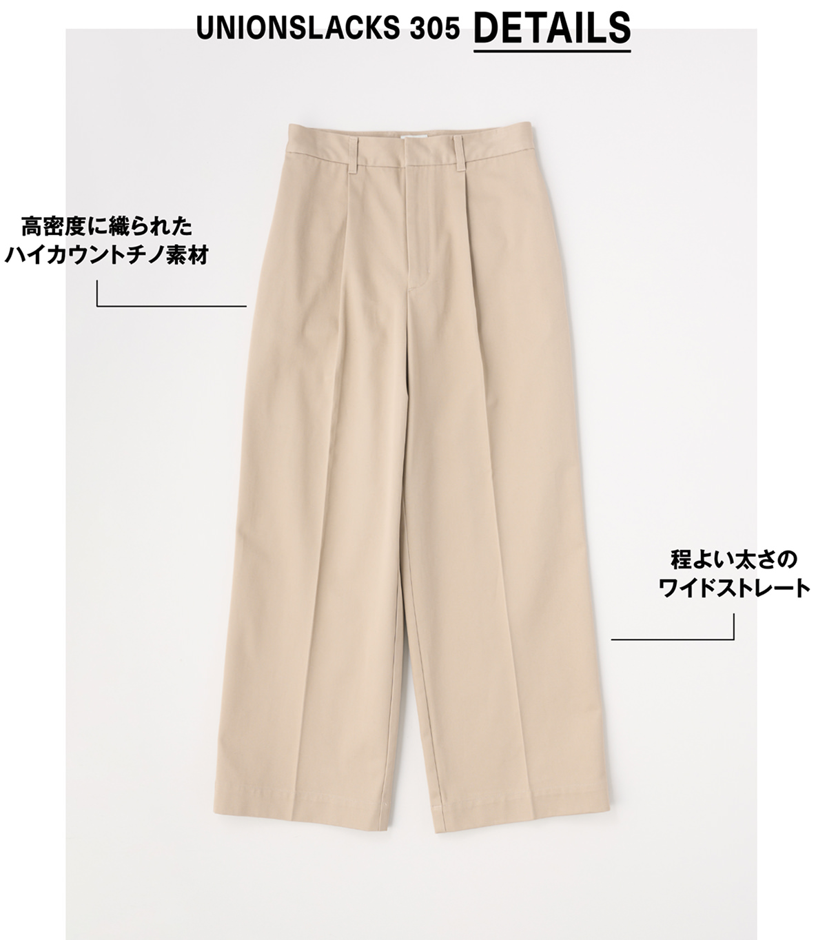 UNIONSLACKS 305 DETAILS